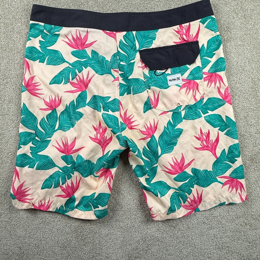 Hurley Hanoi 20 Board Shorts Mens 32 Multi Tropical Floral Swim Wear Drawstring - Picture 2 of 7